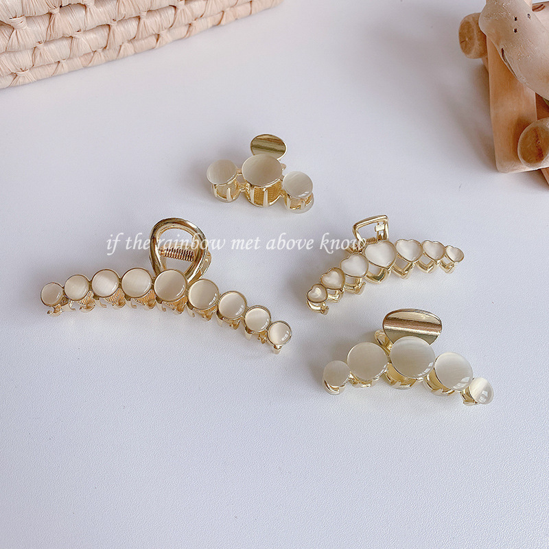 2021新款珍珠发夹后脑勺女大号气质发卡发夹韩国时尚鲨鱼夹头饰品详情4