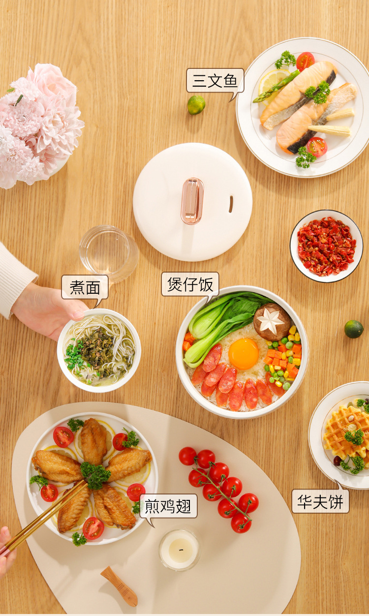 Mini rice cooker, multi-functional smart electric cooking pot, porridge cooking pot, non-stick electric hot pot, small electric rice cooker for student dormitories pic 12