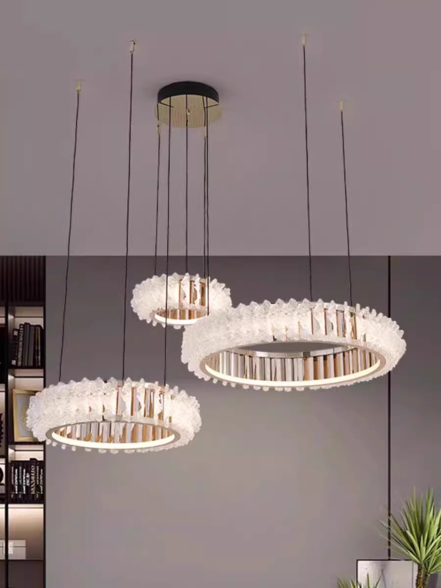 跨境现代轻奢水晶客厅卧室餐厅繁花吊灯高端花开富贵别墅大吊灯详情6