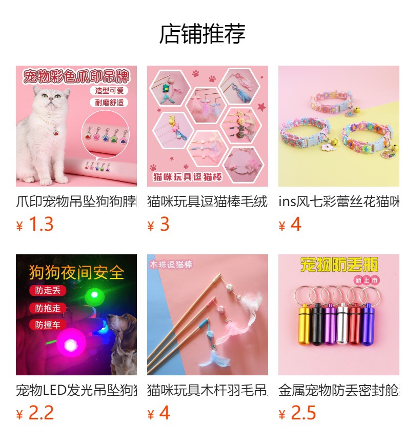 宠物LED发光吊坠狗狗挂牌夜光防丢失灯大中小型犬狗闪光项圈吊坠详情3