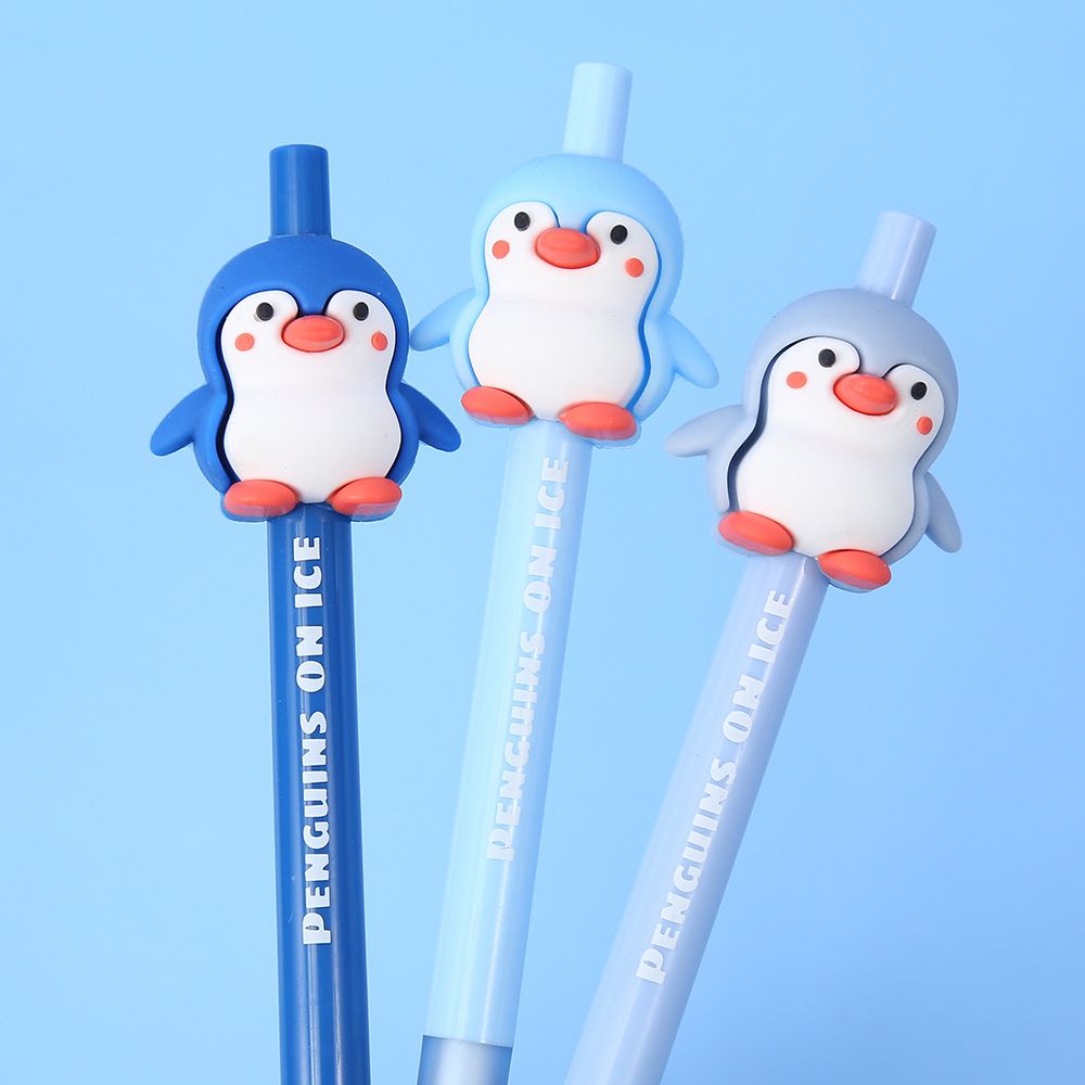 Midsails penguin series pulsaciones pluma neutral dibujos animados cute 0.05mm neutra firma pluma estudiante examen pluma al por mayor pic 6