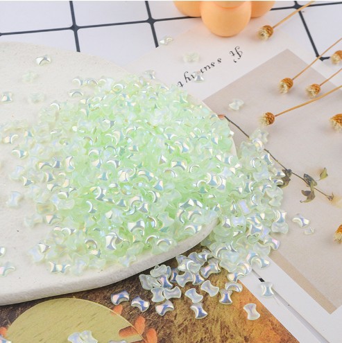 Wholesale of popular nail art accessories: Jelly mini ab color trapezoidal resin flat bottom colorful irregular-shaped diamond nail art diamond pic 9