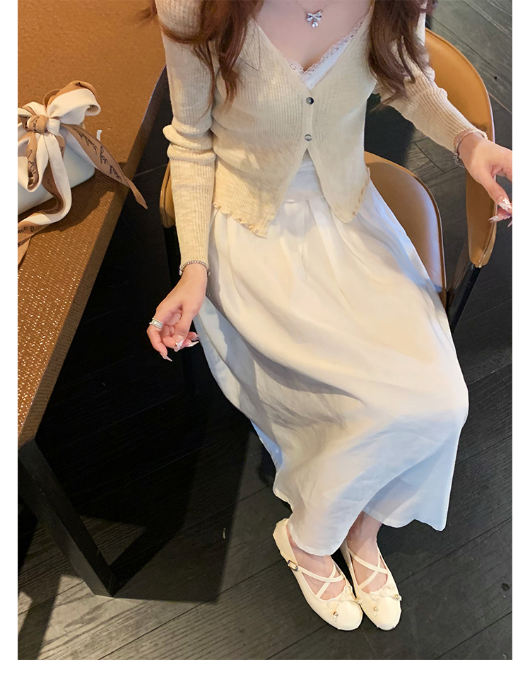 羊皮版~葡萄妈同款少女蝴蝶结交叉带芭蕾舞鞋平底玛丽珍鞋女单鞋详情35