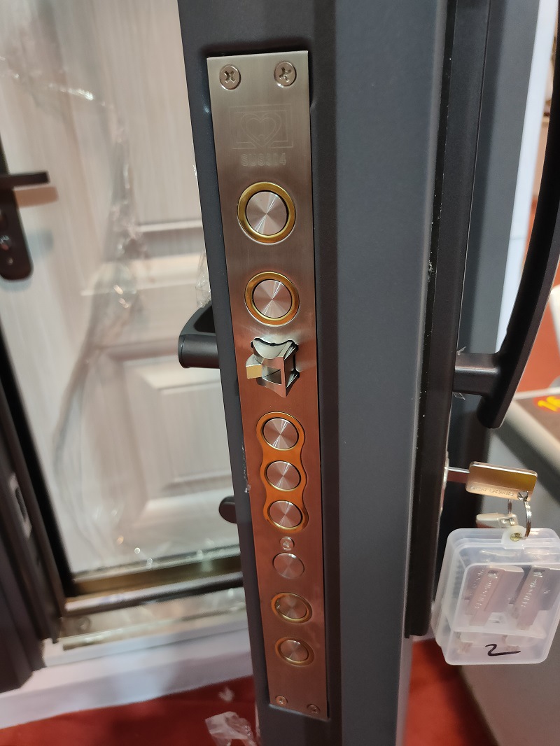 Factory direct supply wholesale household raised door header, anti-theft door, mother door, entrance door, sun protection entrance door pic 4