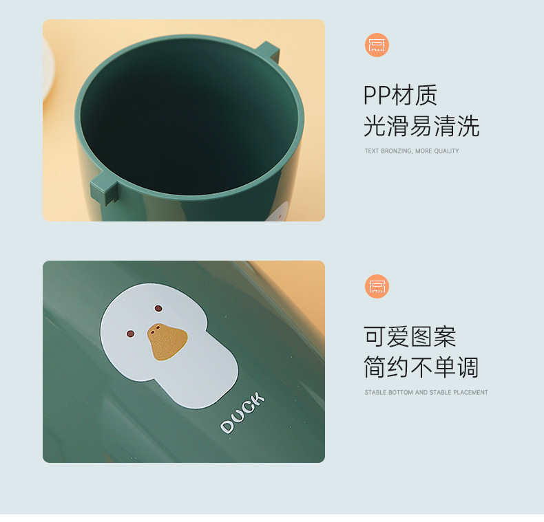 日式双层密封手提餐盒分格饭盒密封塑料黄小鸭便当盒可微波炉加热详情5