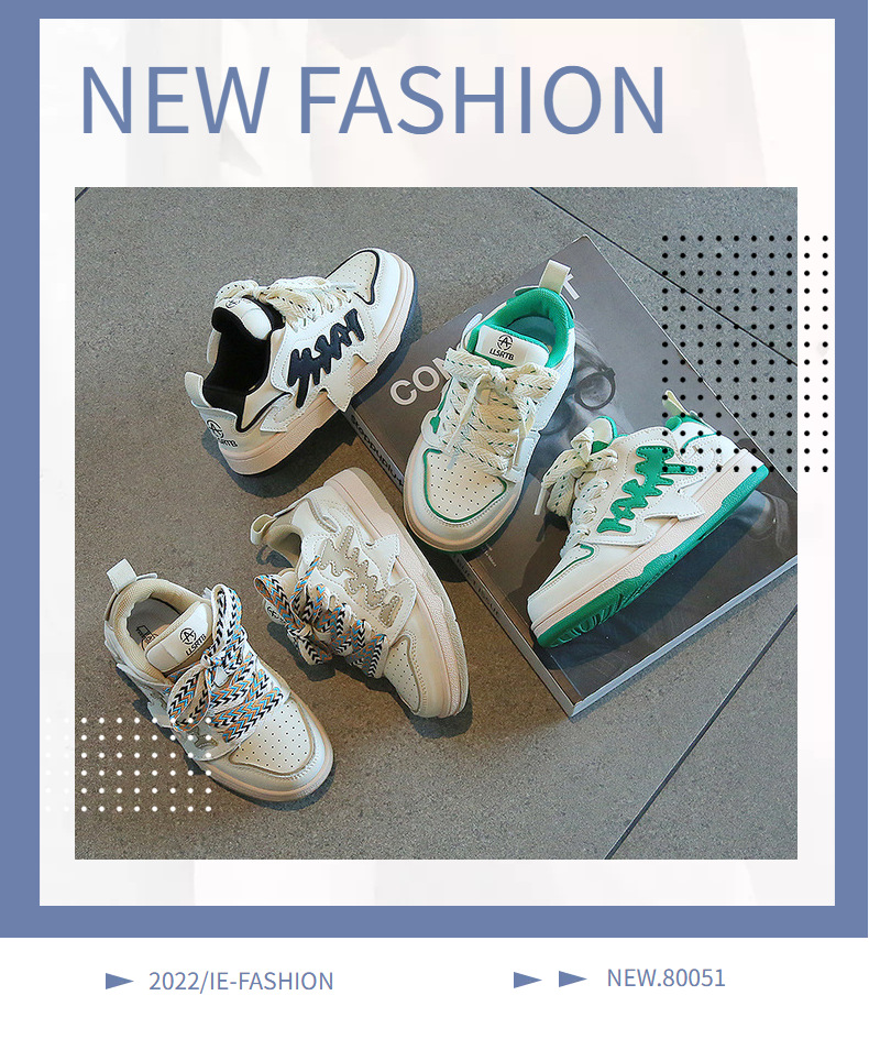 2022秋季男童鞋时尚潮流新款板鞋女童百搭软底运动鞋春夏小白鞋子详情17