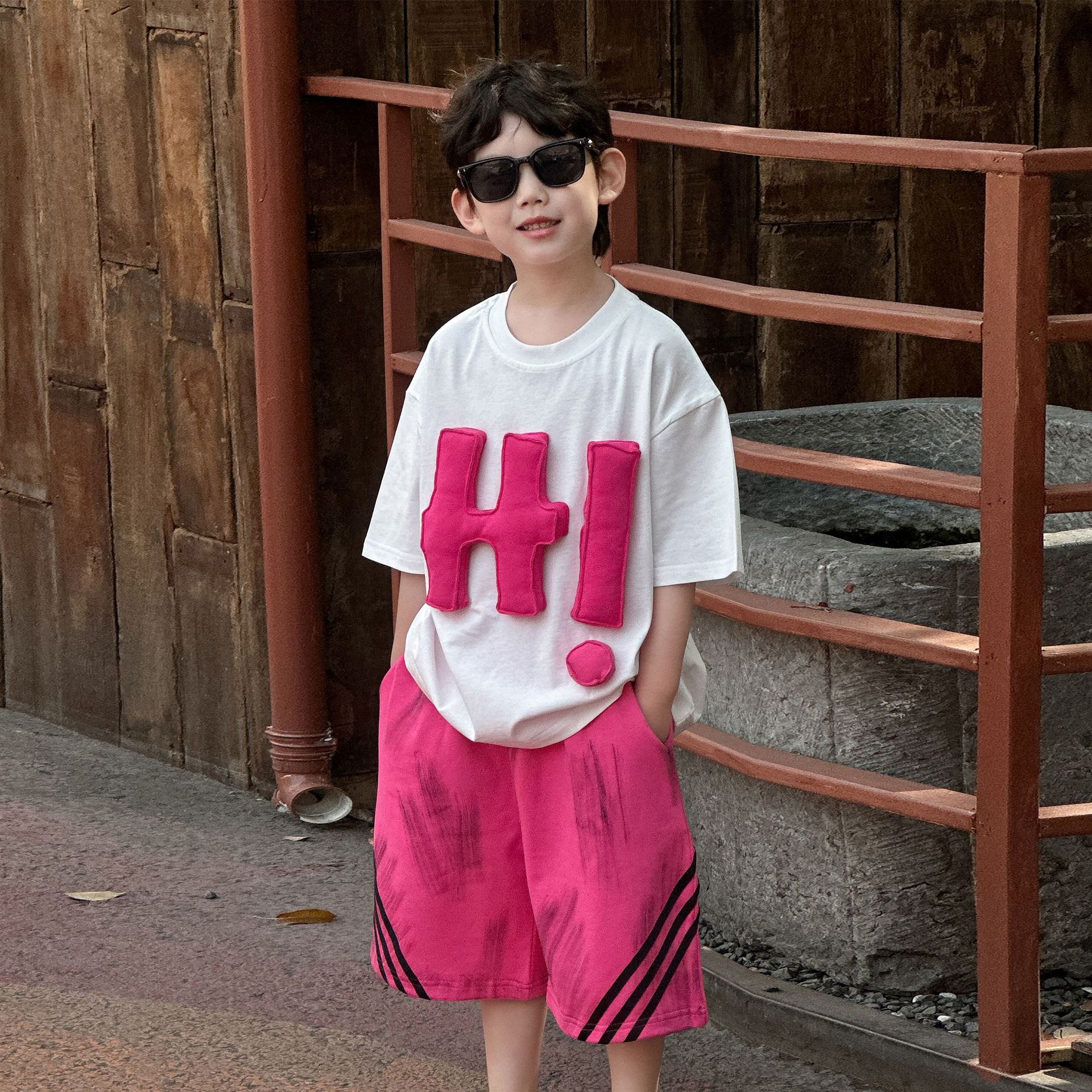 儿童纯棉T恤2025夏季新款韩版男童短袖薄款中小童上衣童装夏装潮t详情1