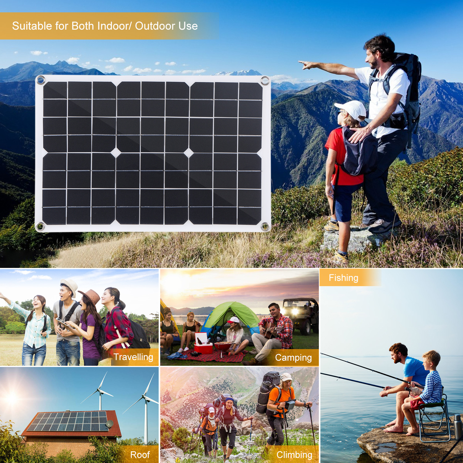 Crazy rush for 12V monocrystalline solar panels, flexible power generation panels, portable solar charging panels and outdoor mobile phones pic 1