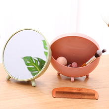 卡通猫耳朵化妆镜台式单面梳妆镜宿舍桌面美容镜子高清旋转公主镜详情25