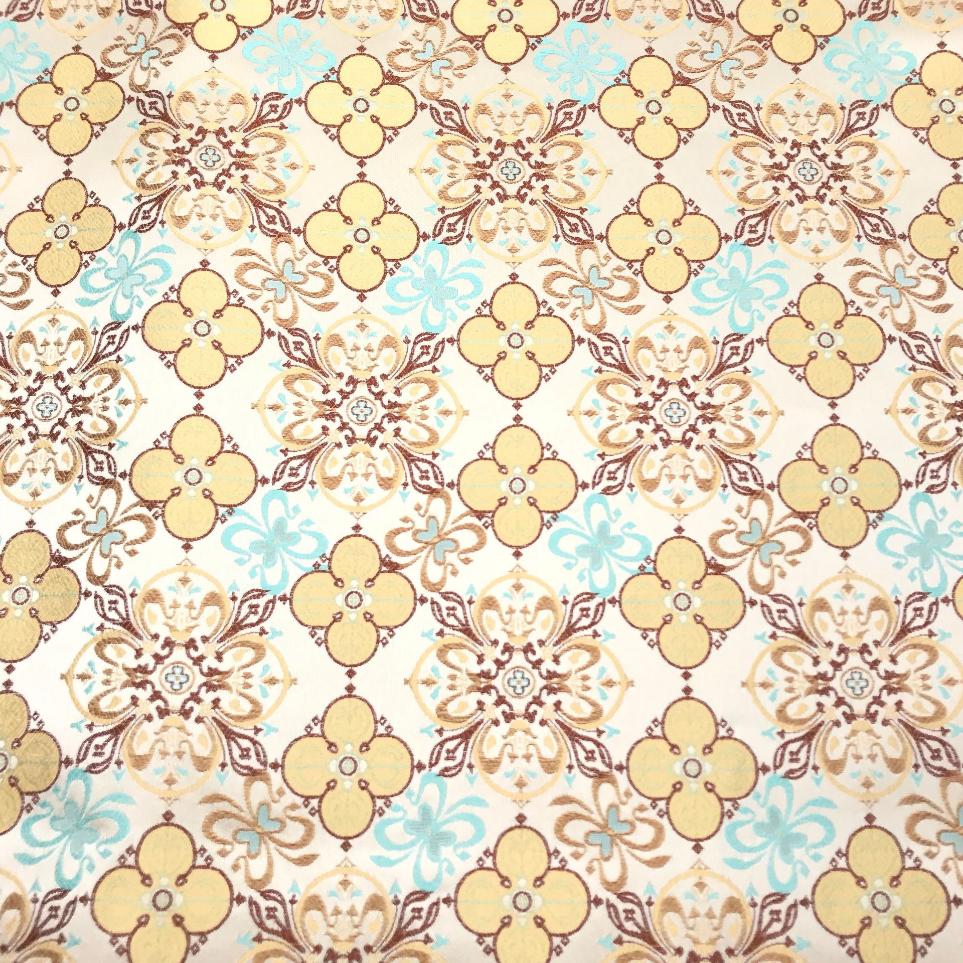 国潮现货色织宋锦中式马甲国风布料八达纹藻井竹叶提花仿宋锦旗袍面料详情20