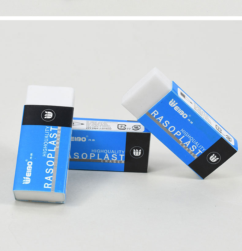 Weibo English Version cross-border Supply wholesale white three-dimensional square brick image erasers, pencils, ordinary eco-friendly erasers pic 9