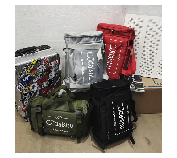 2024春季潮流韩版学生书包多功能时尚健身包户外旅行单肩手提背包详情8