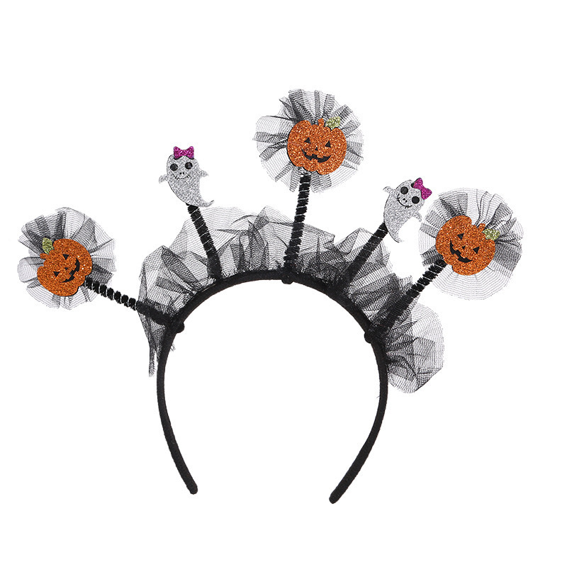 2024新款跨境发饰 万圣节恶魔幽灵南瓜发箍 派对头扣聚会表演头箍 其他分类精选详情11