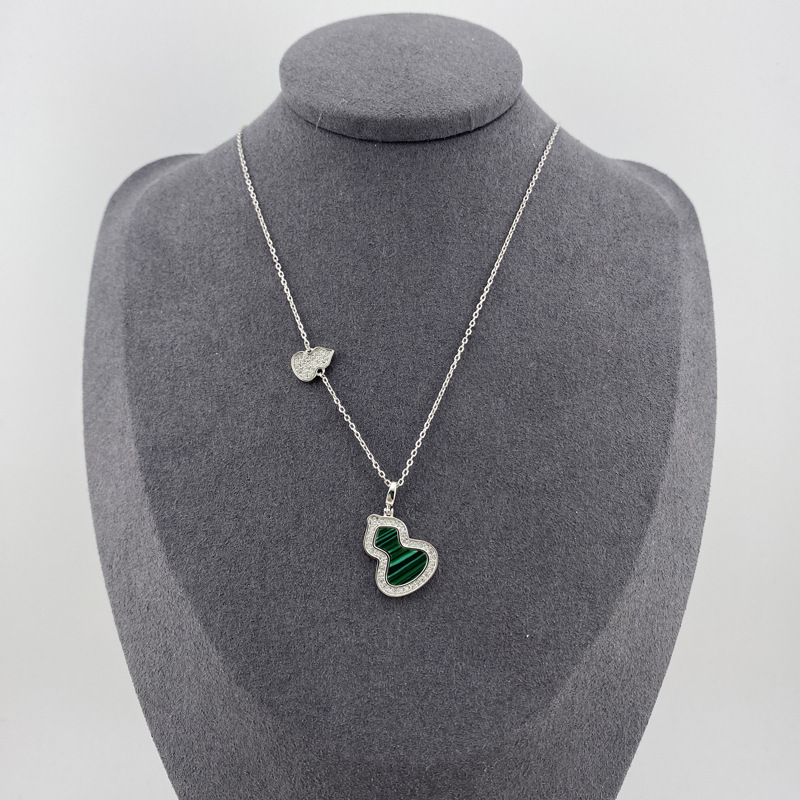 双葫芦麒麟S925纯银轻奢高版本项链直播高品质锁骨链小众颈链详情17