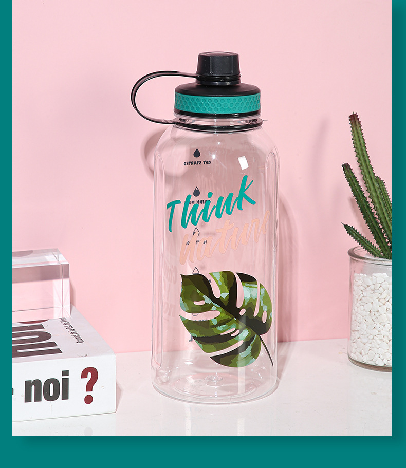 1500ml taza de boca de plástico de gran capacidad resistente a altas temperaturas portátil al aire libre deportes taza de agua taza de plástico taza espacial logotipo impreso pic 7