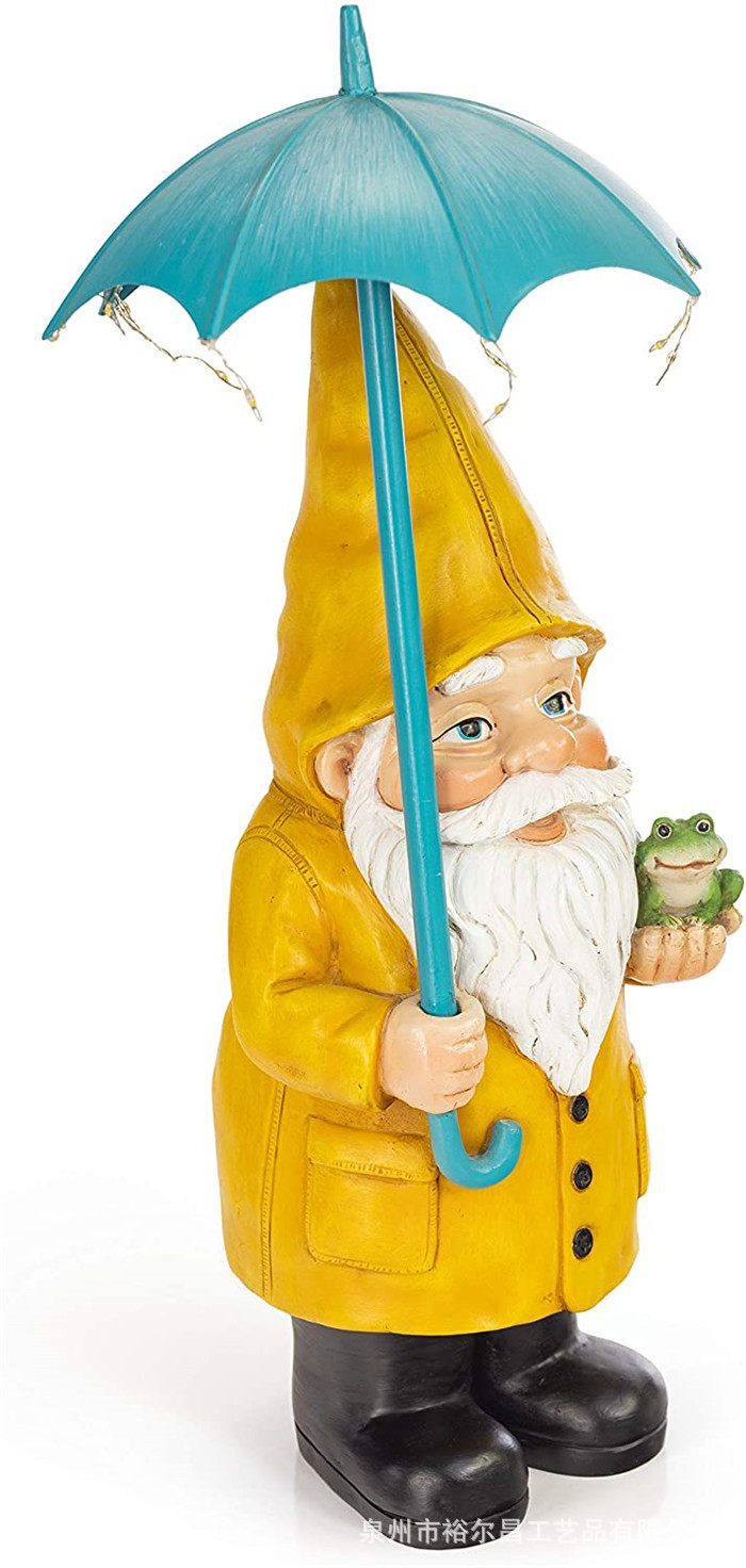 Owl rain gauge outdoor small statue Rain level gauge lawn courtyard garden decoration resin rainproof little dwarf pic 4