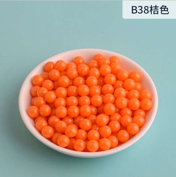 The manufacturer sells candy bead-shaped small acrylic beads, round beads without holes, and benzene-transparent solid color beads as DIY jewelry accessories pic 6