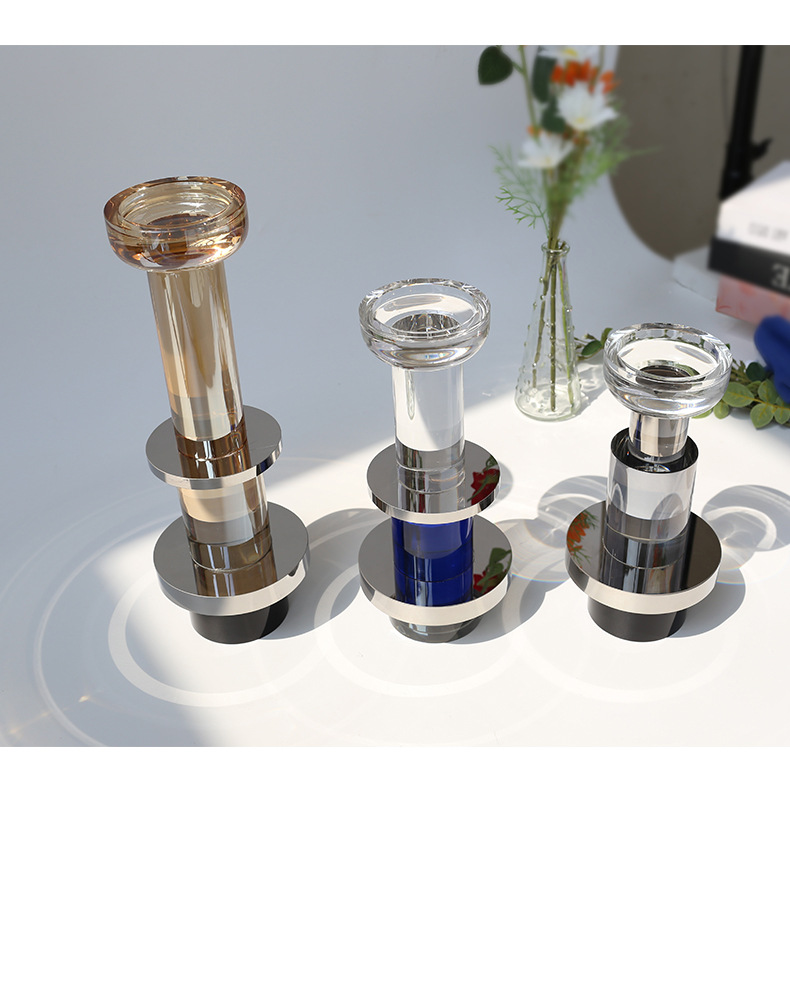 Cametti creative crystal candlestick ornaments, modern home, hotel, wedding, restaurant utensils, candle display stands wholesale pic 28