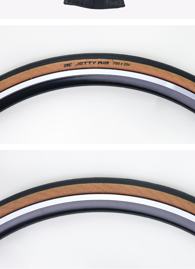 Japanese IRC bicycle tire JETTY PLUS folding yellow rim tire 700*23 25 28C road bike outer tire pic 12