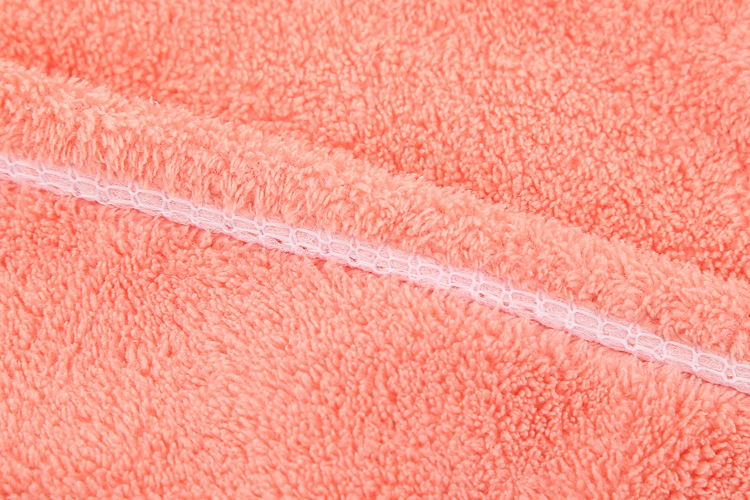 The high-density thickened coral fleece dry hair cap and quick-drying shower cap are soft and do not fade pic 3