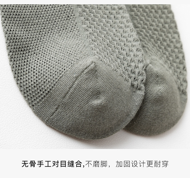 Men's summer thin solid color sweat-absorbing and odor-proof short socks, pure cotton breathable thin mesh business short socks for men pic 30