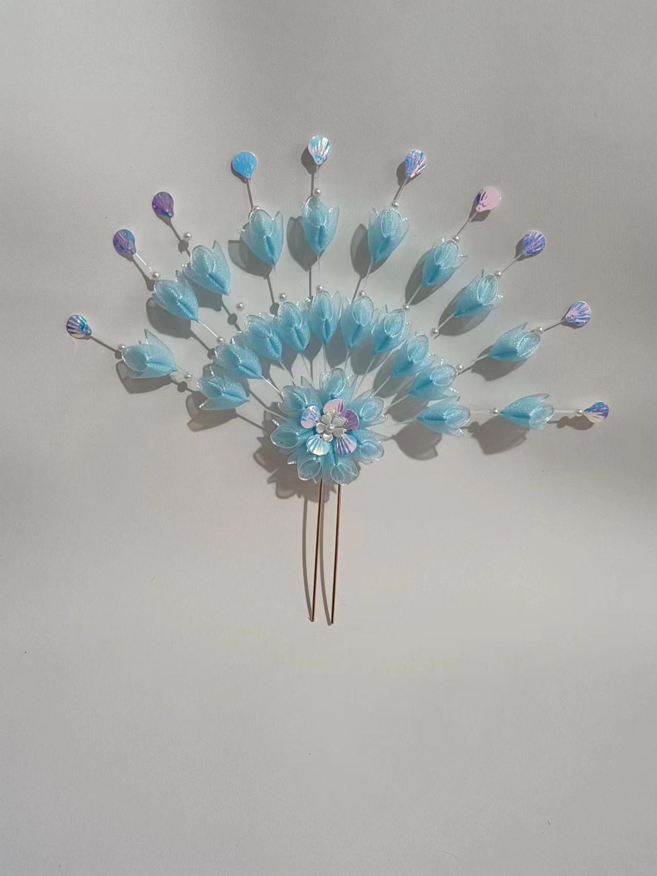 福建泉州浔埔女簪花头饰民族风花围高颜值爆款仿真花泉州簪花新款详情28