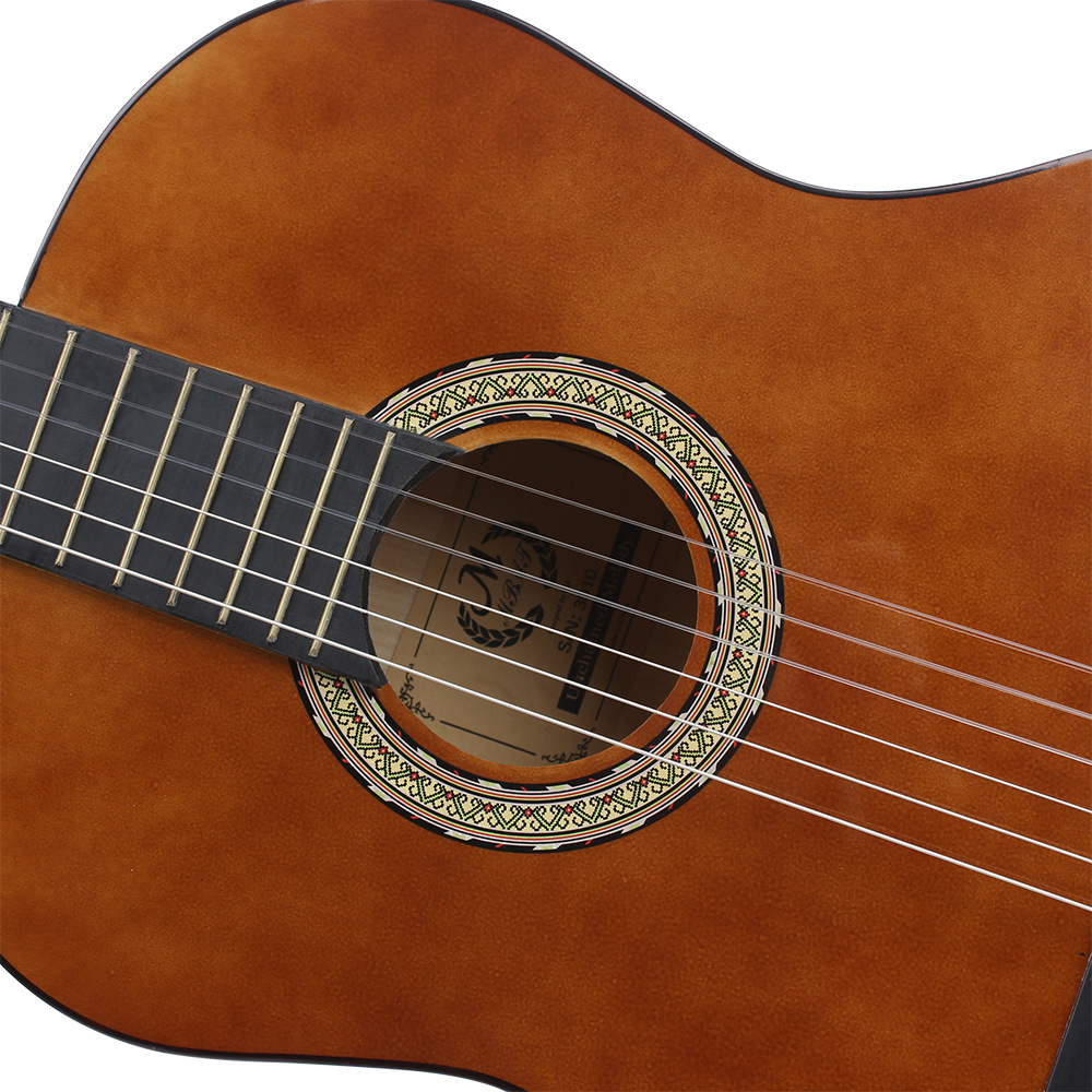 38寸古典吉他成人初学木吉他圆角吉他椴木包边外贸批发guitar乐器详情23