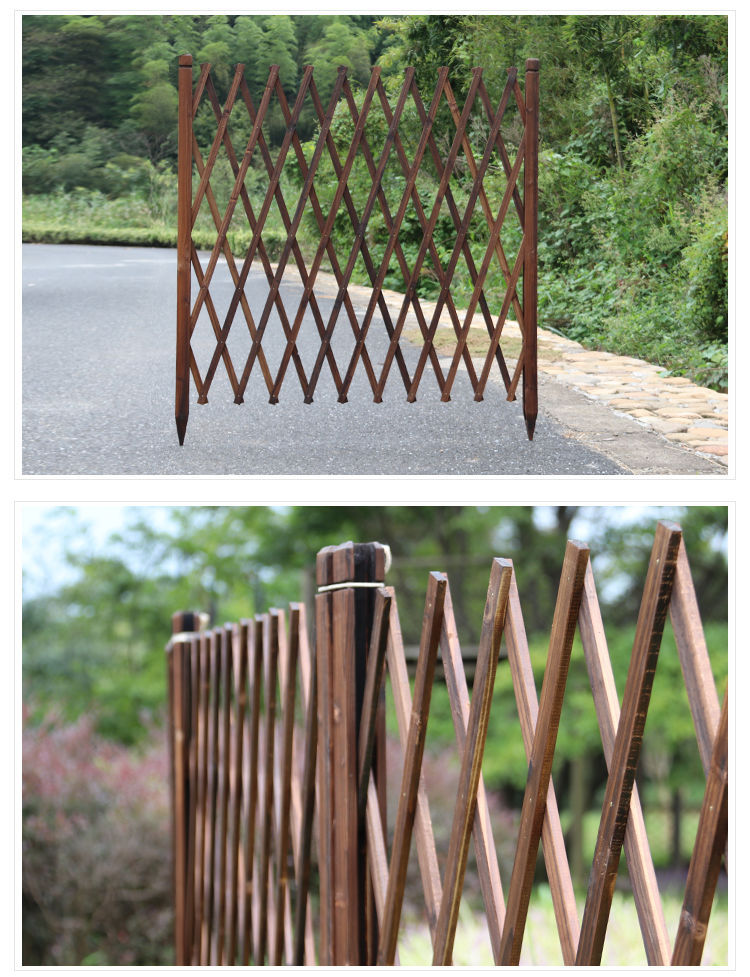 简易防腐伸缩栅栏隔断爬藤花架阳台种花餐厅围栏可移动栅栏网格篱详情11