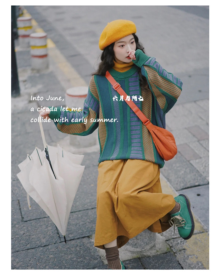 U家试衣间同款女斜挎包小红书尼龙饺子包学生单肩包布包工厂货源详情9