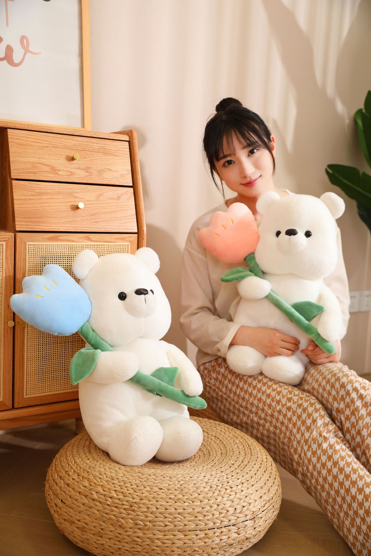 可爱郁金香熊毛绒玩具公仔玩偶情人节女生礼物暴力熊玩偶毛绒玩具详情26