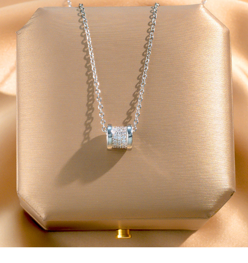 日韩轻奢设计感银色钛钢项链女ins潮小众百搭网红锁骨链高级颈链详情13