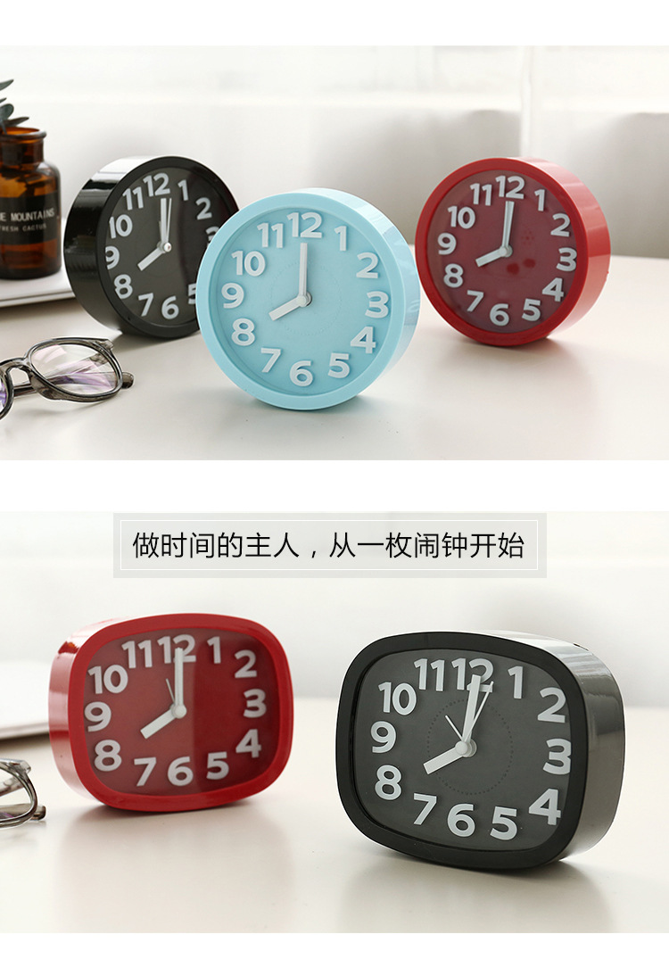 创意台式数字闹钟床头大音量时钟小摆件学生起床定时电子时钟详情21