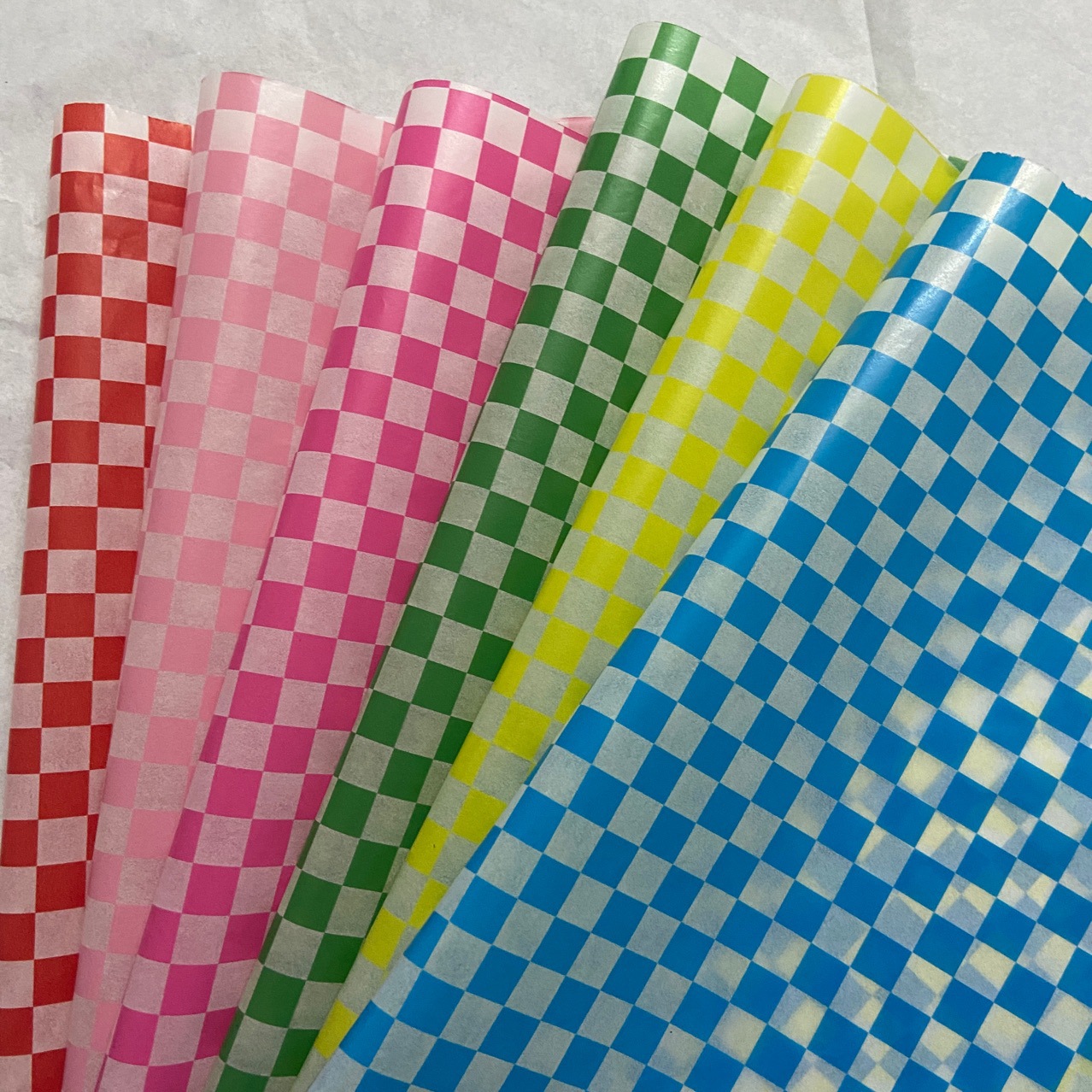 网格棋盘蜡光纸50张防油纸烘焙用纸蜡纸三明治一次性餐盘纸详情4