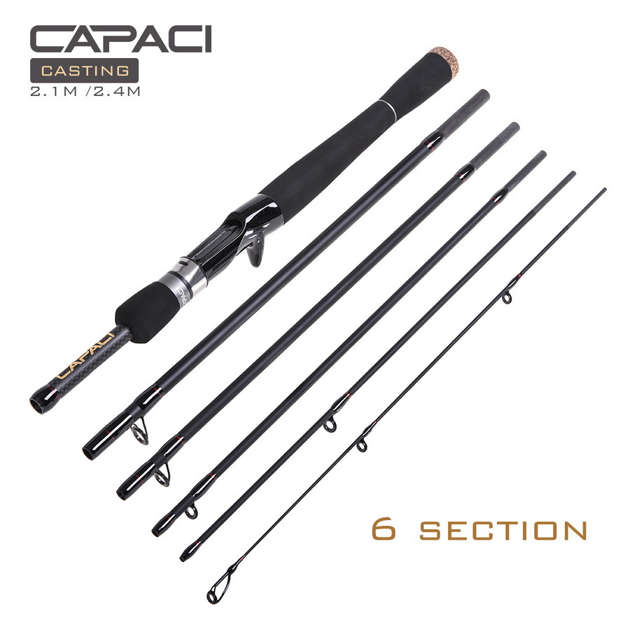 28040 CAPACI [Multi-Section Super Short-circuit Sub-Rod] 2.1/2.4m M Straight handle Sea Bass Fishing Rod 67 pic 2