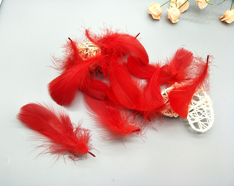 Macaron goose feathers float 6-8cm in the middle, gift box filled with dreamcatcher, diy cat toy, colorful feathers pic 33