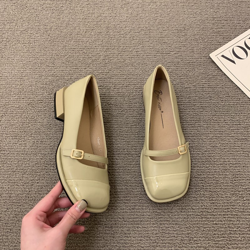 法式复古晚晚风玛丽珍方头小皮鞋女鞋子2023新款通勤百搭低跟单鞋详情11