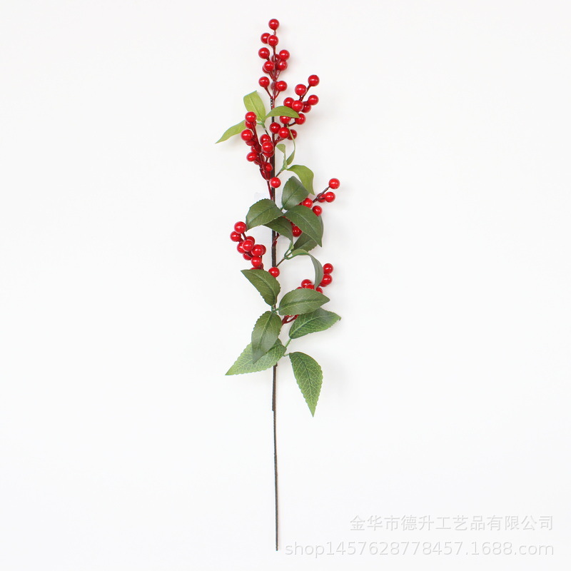 Desheng 2022 New Year Simulation Flower Art, New Year Decoration Flower Arrangement, Money Fruit, Winter green Fruit, Housewarming gift pic 19