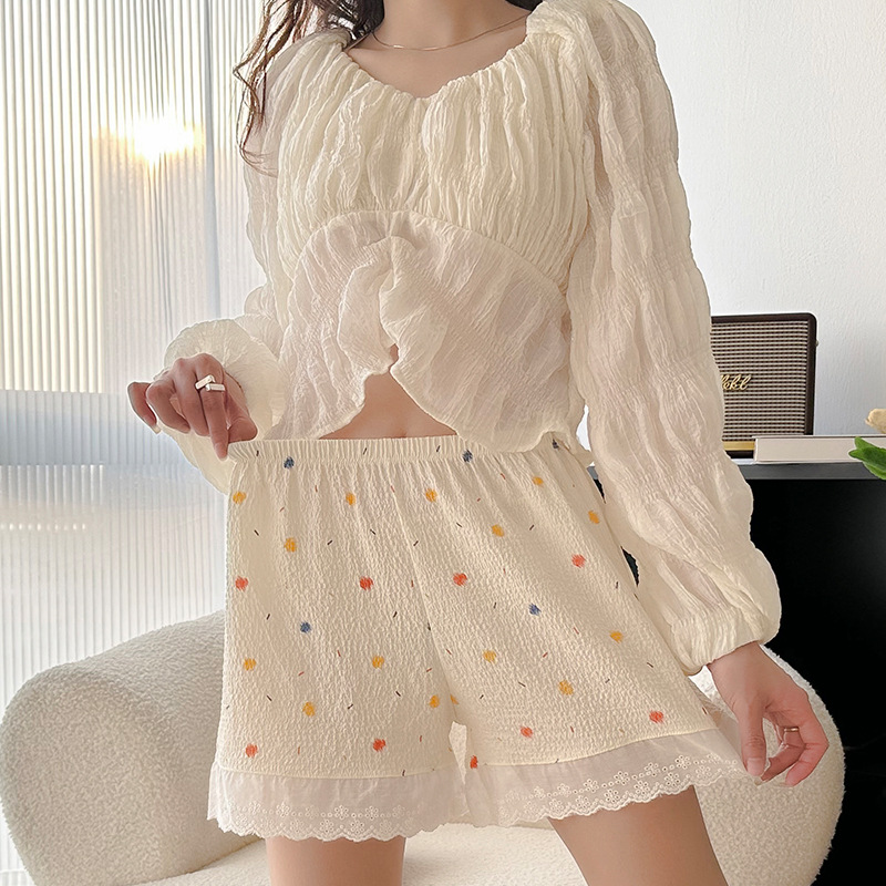 2024新款印花打底裤女时尚家居安全裤超薄舒适可外穿可爱少女jk裤详情15