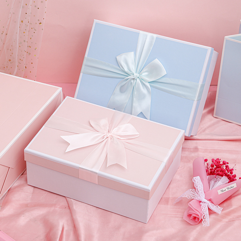 Bow gift box, souvenir box, creative cup, fan, umbrella, gift packaging box, lipstick, perfume, silk scarf box pic 5