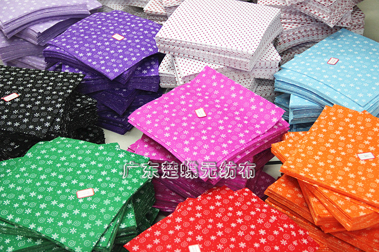 Christmas non-woven fabric printed series Candy snowflake non-woven fabric diyr handmade fabric fabric can be customized pic 4
