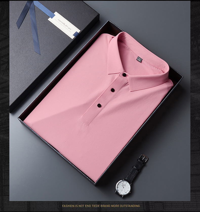 速干冰丝短袖T恤印字logo夏季工装工作服刺绣男女半袖polo衫工衣详情21