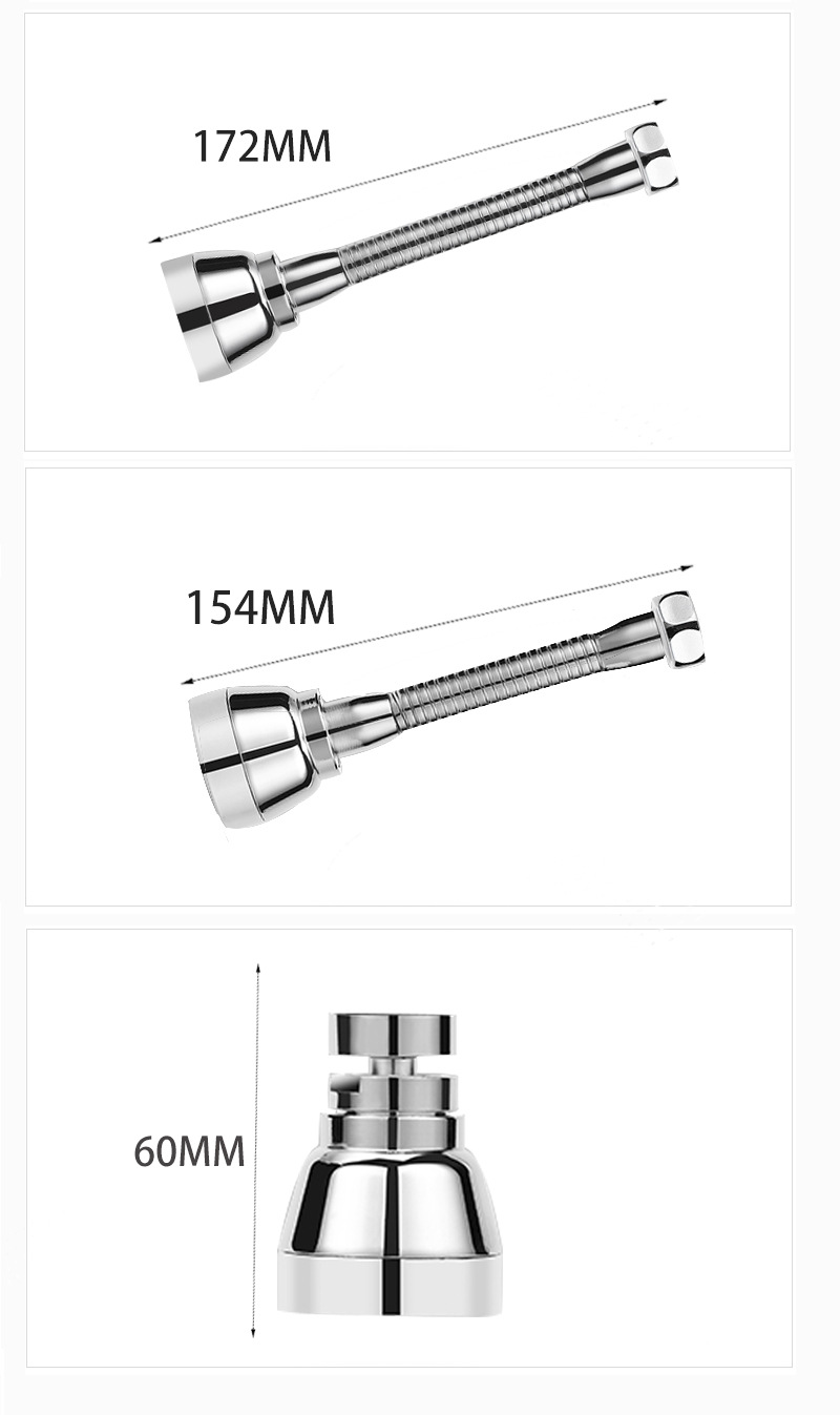 All-copper kitchen faucet extender, splash-proof faucet nozzle, universal interface faucet extension nozzle pic 6