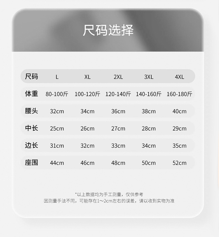 男士内裤纯棉石墨烯平角裤中腰透气大码纯色棉质四角裤内裤男批发详情31