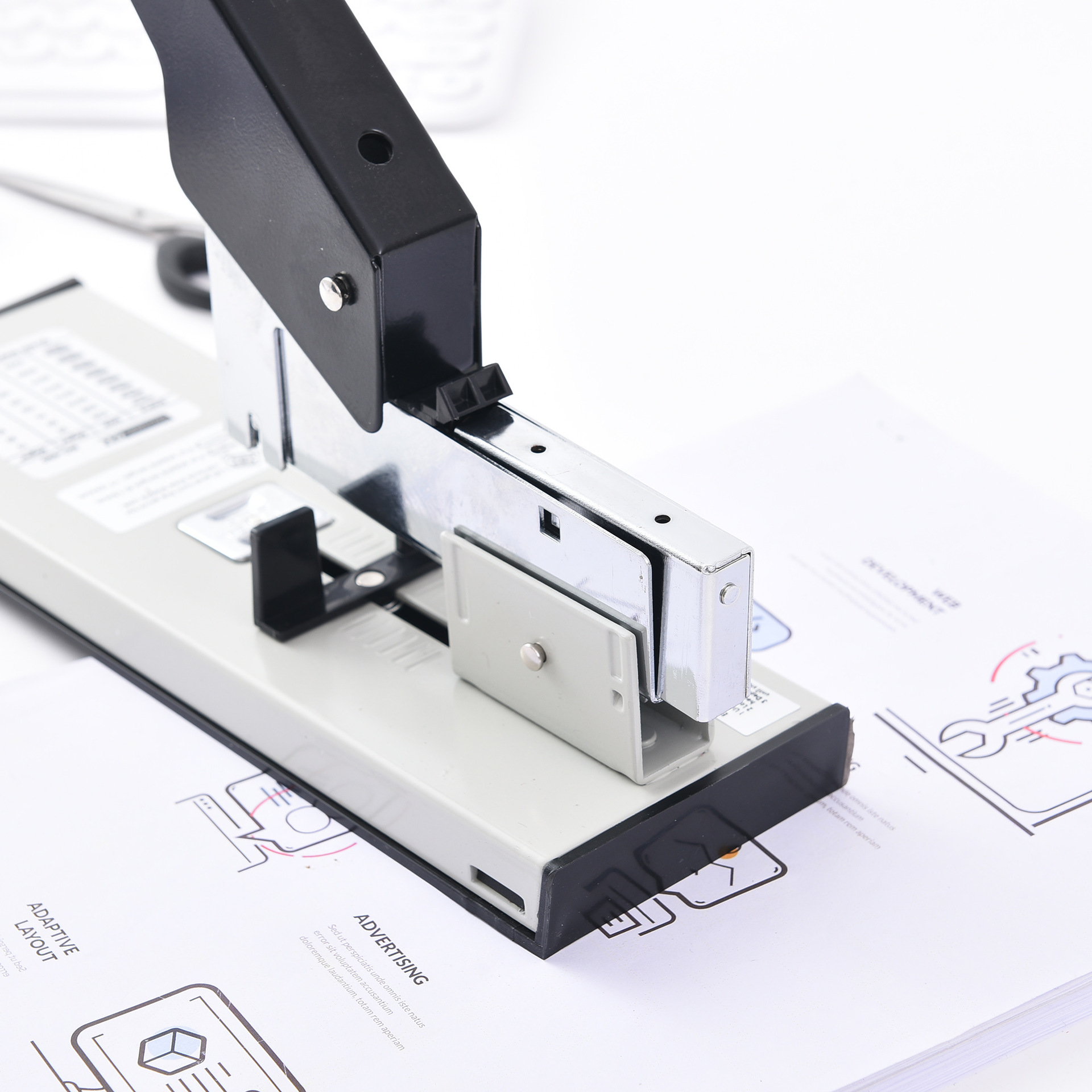 Factory direct supply cross-border exclusive 490 heavy-duty metal stapler, metal multi-functional labor-saving type, factory special pic 9