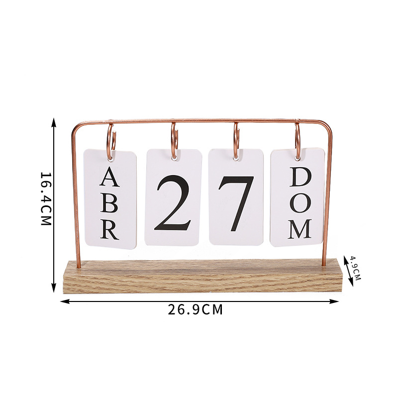 Nordic ins desktop decoration calendar ornaments, simple hydroponic office handicrafts factory direct supply pic 2