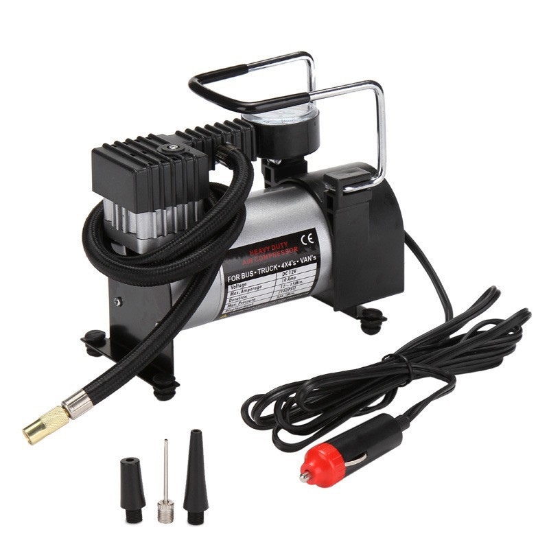 erica HONOR汽车打气筒6138B车载充气泵12V耐用配件脚踩打气详情2