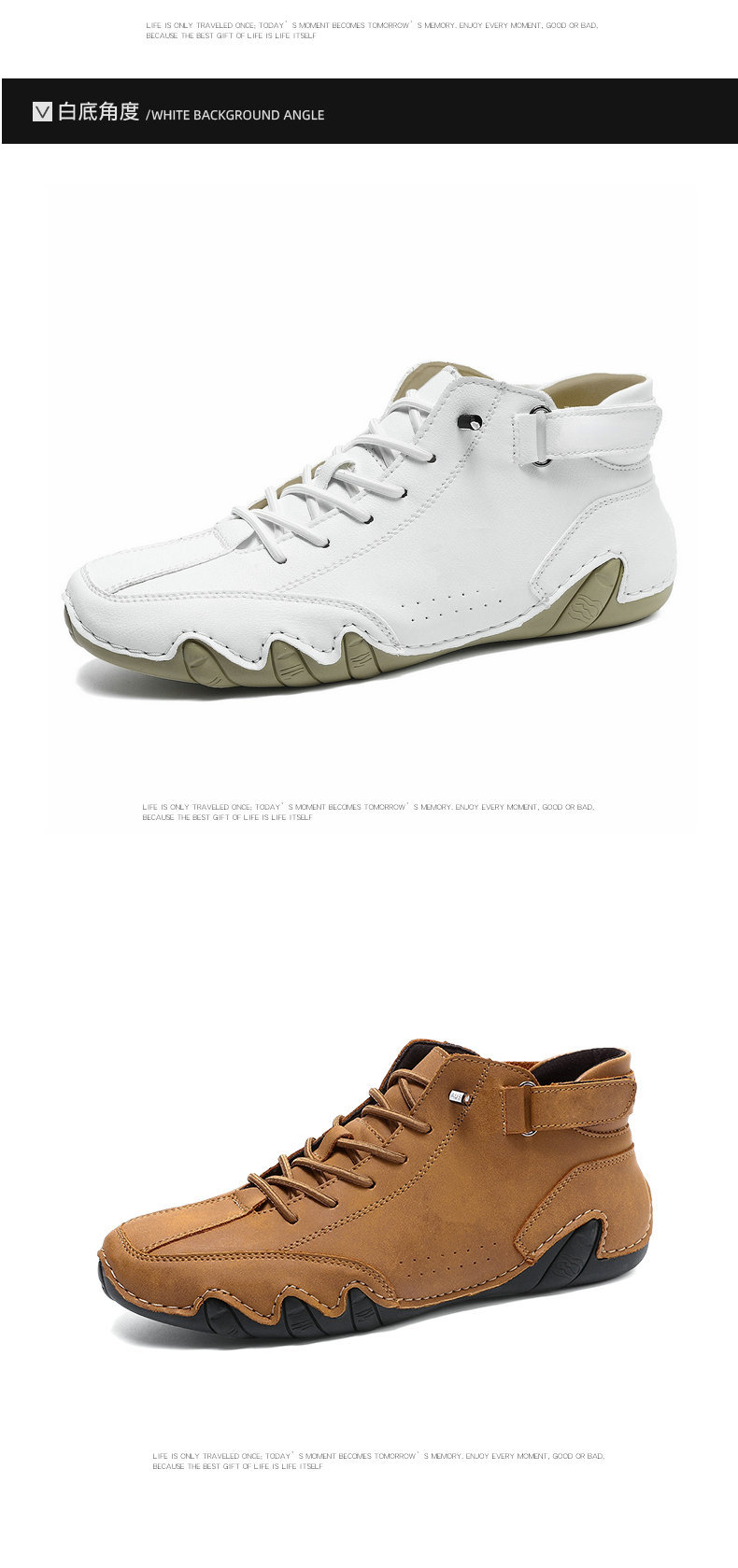 亚马逊热销马丁靴秋冬季跨境爆款高帮八爪鱼男鞋男士休闲短靴子详情40