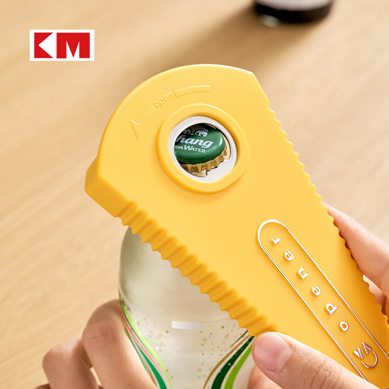 KM 5099 Multi-purpose can opener, anti-slip cap Tightening device, effort-saving bottle cap tightening device, Multi-functional cap opening and tightening pic 13