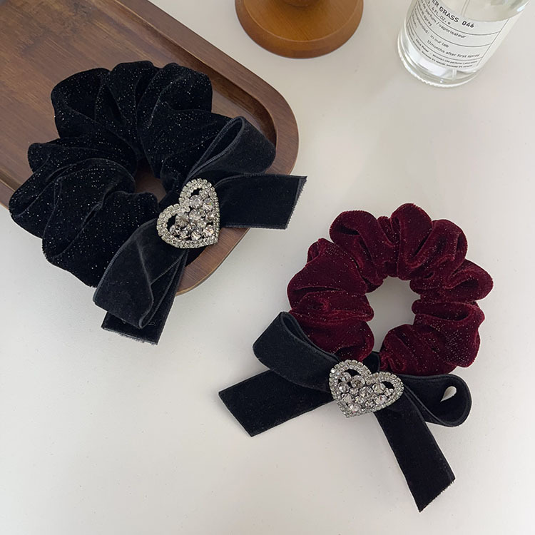 French velvet retro sponge narrow version hair band headband, Korean style, versatile and popular headband, high-end water diamond hair clip pic 8
