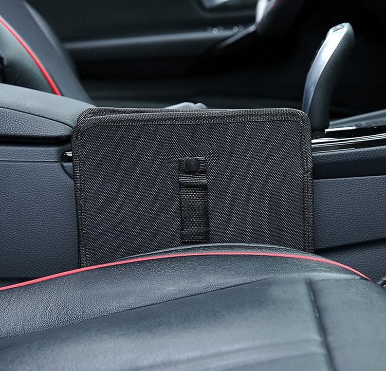 新款车载牛津布垃圾袋 折叠挂式大容量收纳袋 车载座椅背置物挂袋详情14